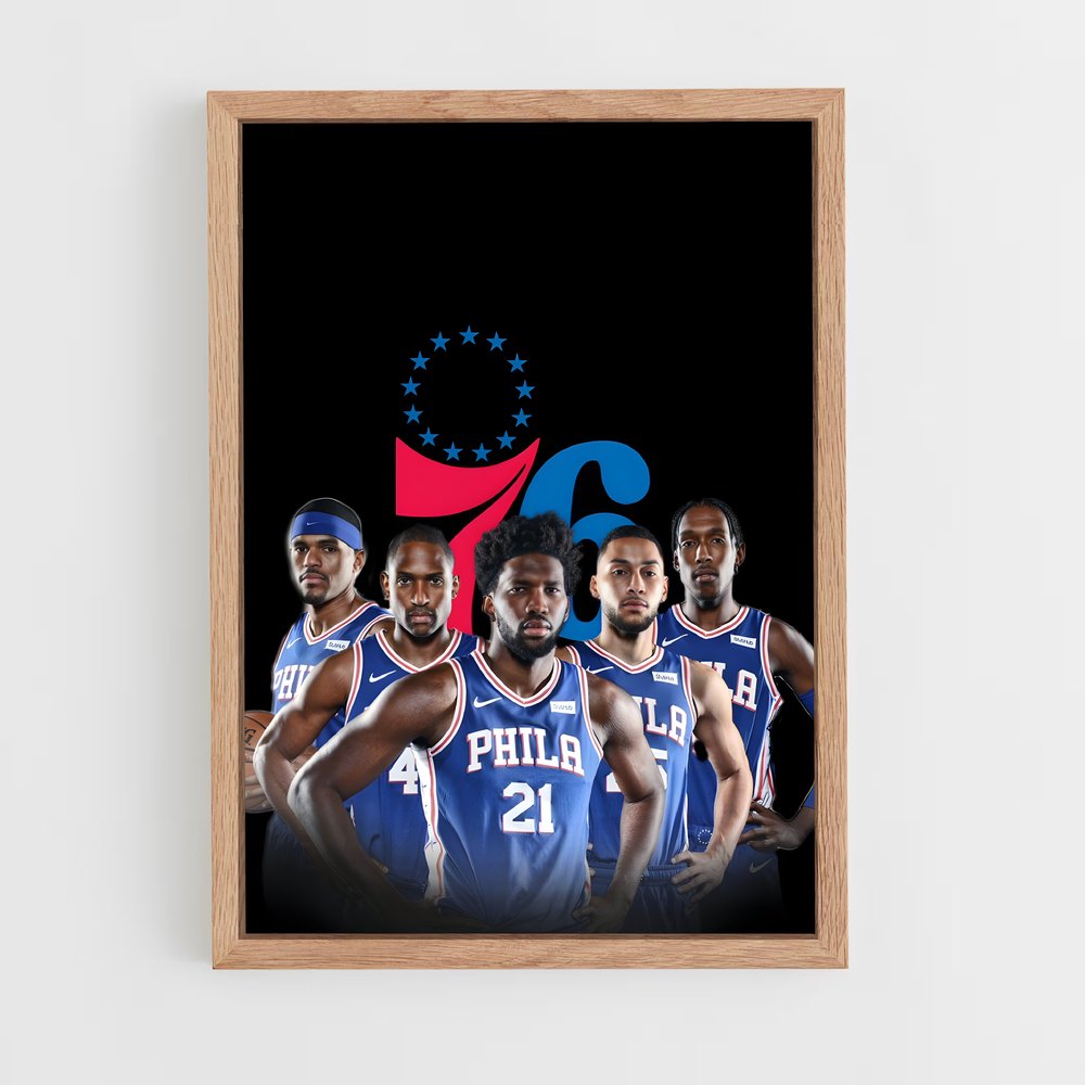 Poster Philadelphia ers – affiche Basketball (vue 4)